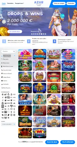 la aplicación e interfaz PLATINUM PLAY CASINO