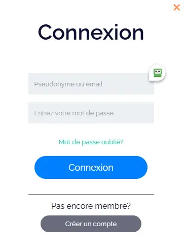 Inicio de sesión de los miembros del PLATINUM PLAY CASINO