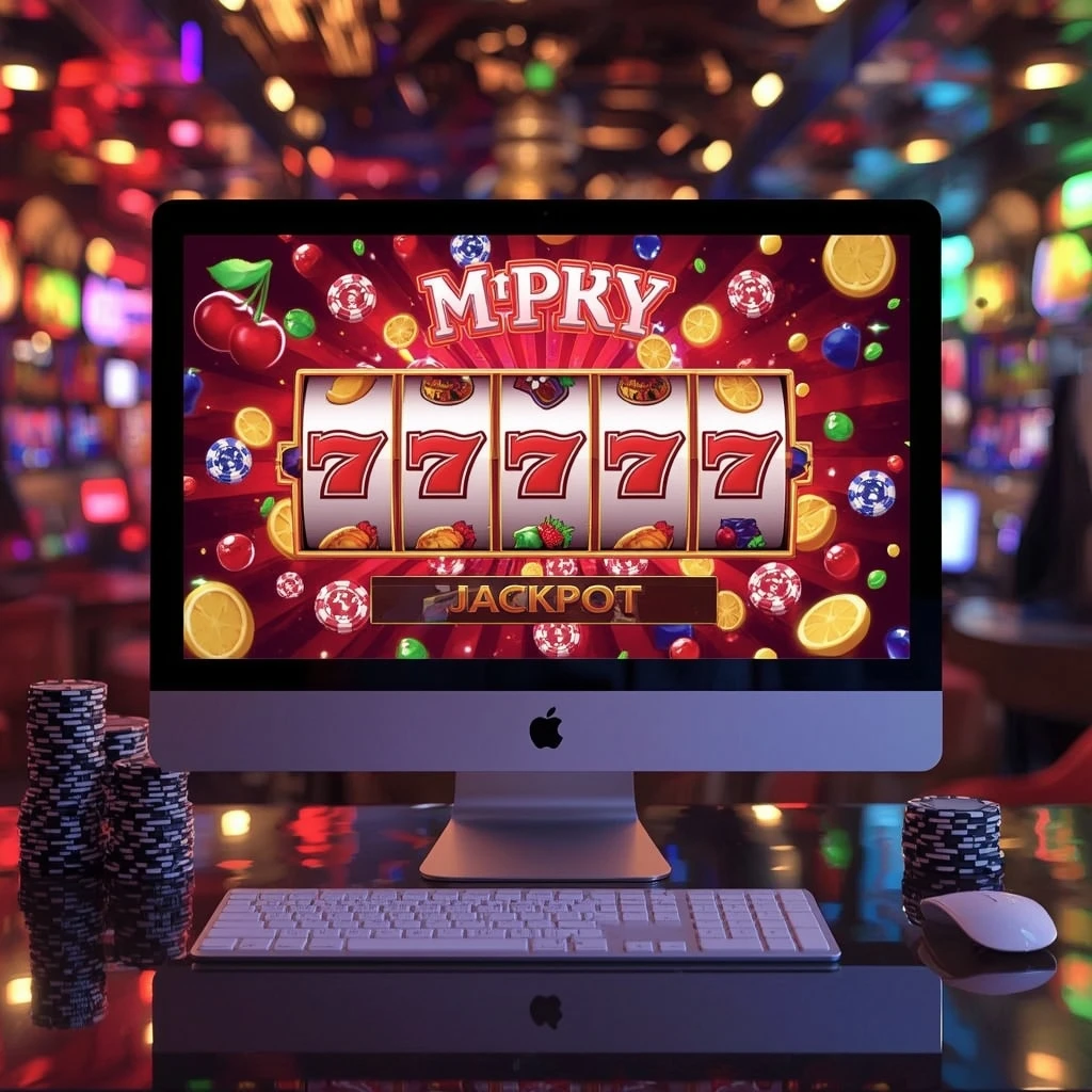 tragamonedas en el monitor PLATINUM PLAY CASINO