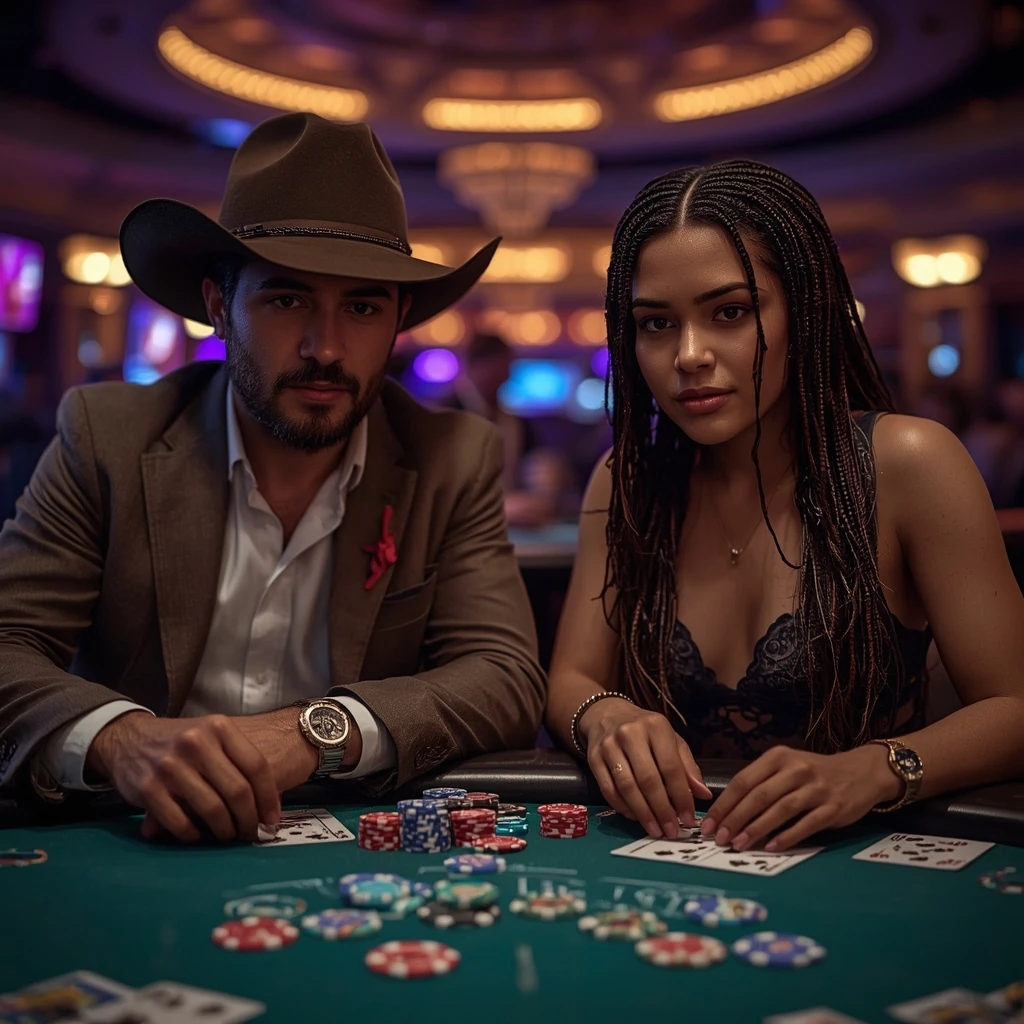 foto de dos jugadores de póker PLATINUM PLAY CASINO
