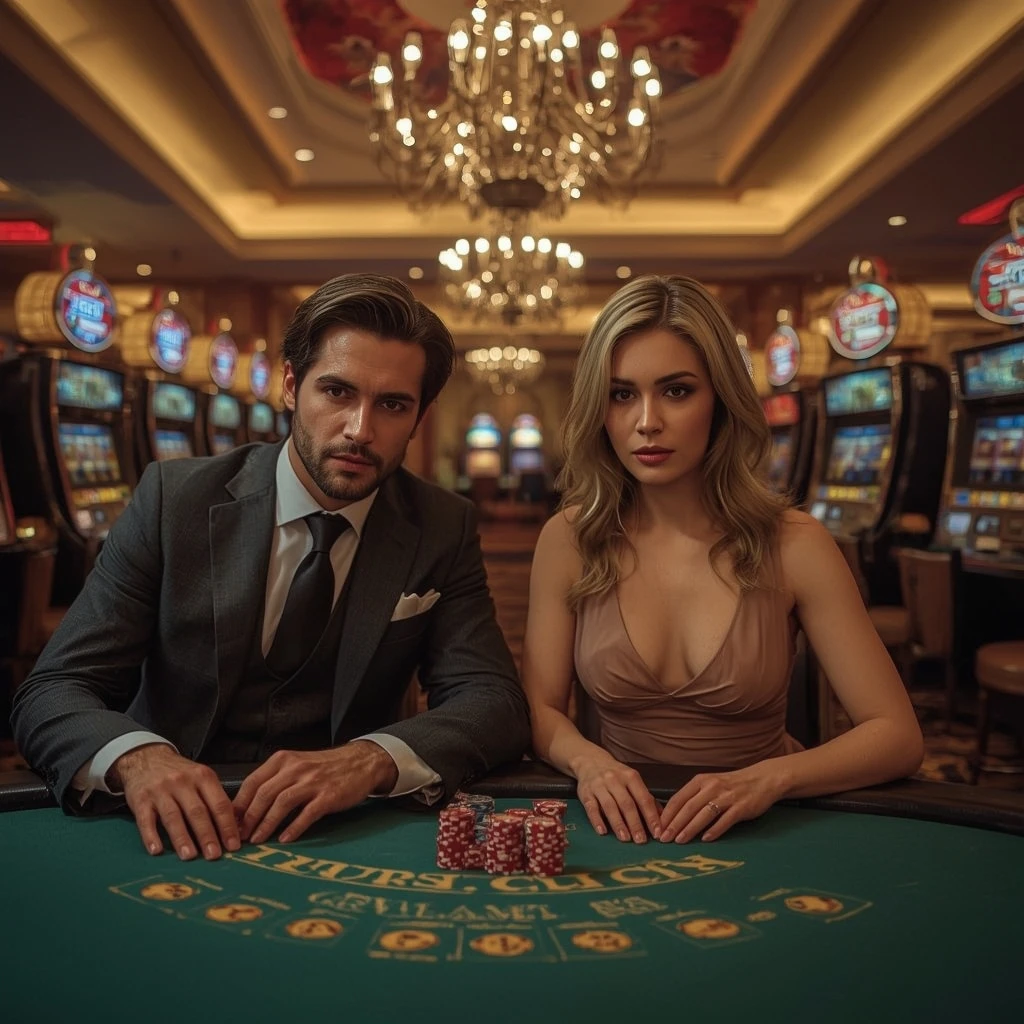 Dos jugadores de póker en PLATINUM PLAY CASINO en Chile